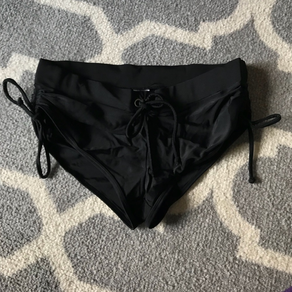 Boy shorts swim bottoms